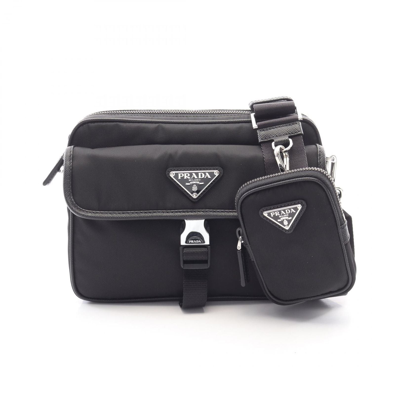 Prada Shoulder Bag Re-Nylon Saffiano Leather