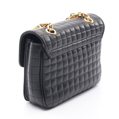 Celine Shoulder Bag C Small Black Leather C Chain — view 2