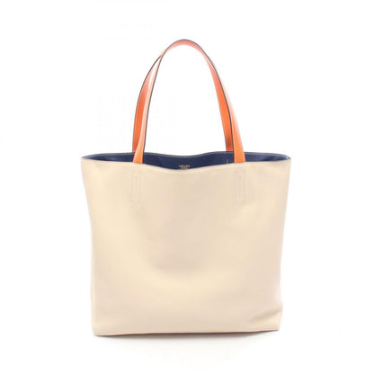 Hermes Tote Double Sens 36 Blue Saphir Nata Orange 36 — view 6