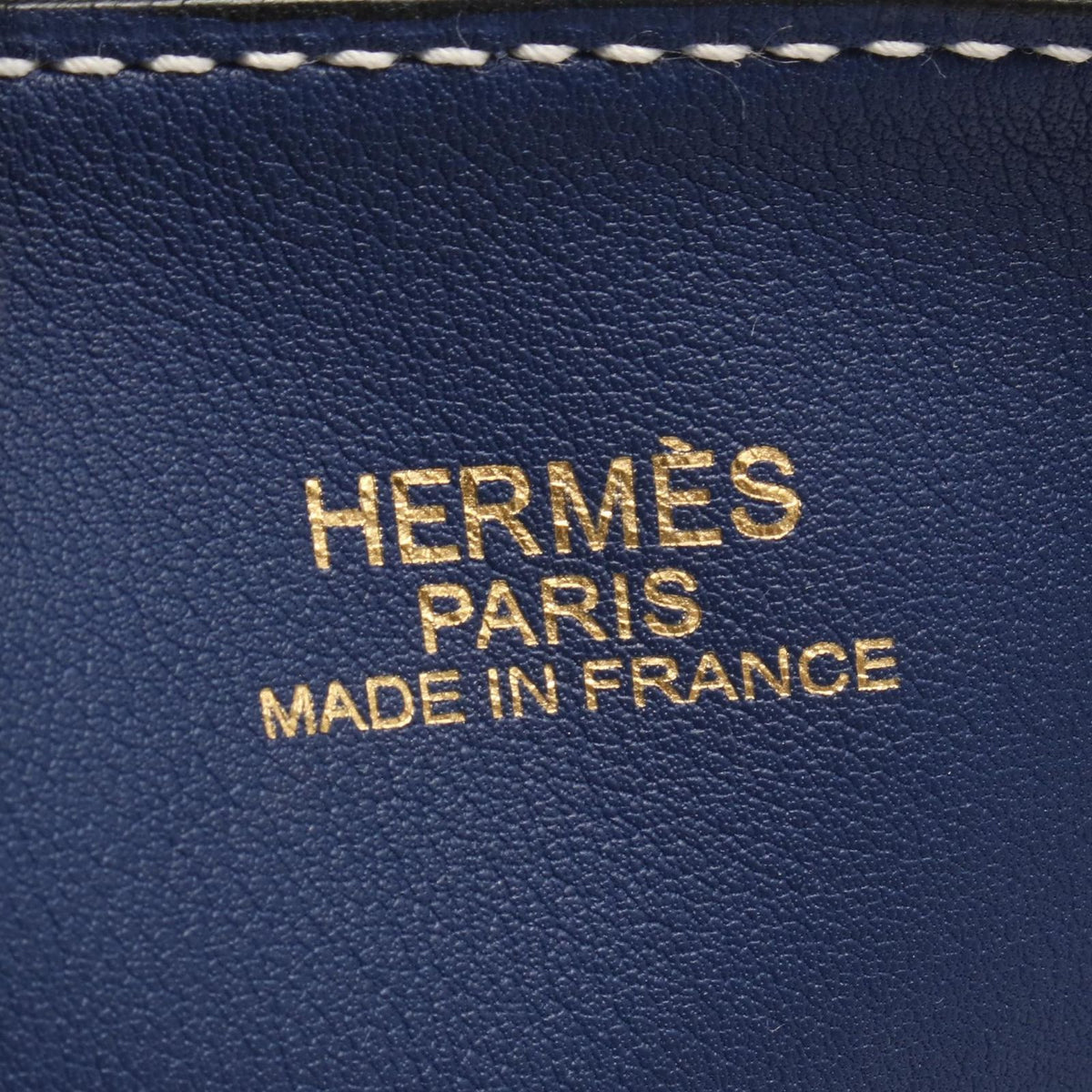Hermes Tote Double Sens 36 Blue Saphir Nata Orange 36 — view 4