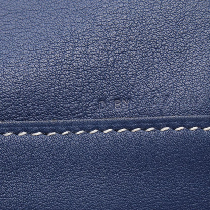 Hermes Tote Double Sens 36 Blue Saphir Nata Orange 36 — view 5