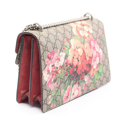 Gucci Shoulder Bag Dionysus GG Blooms Beige Brown Multi Suede Chain Medium — view 2