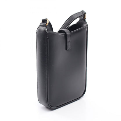 Saint Laurent Paris Shoulder Buckle 5 a 7 Mini Vertical Black Leather — view 2