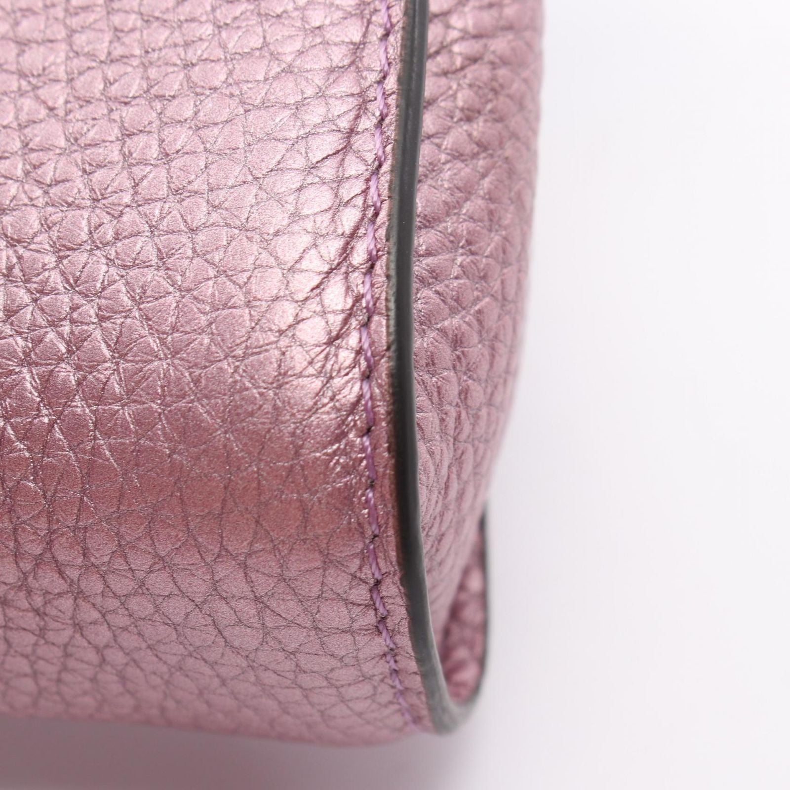 Fendi Handbag Peekaboo Nano Pink Purple Leather — view 7