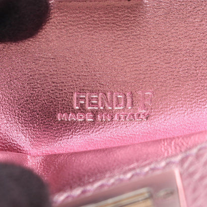 Fendi Handbag Peekaboo Nano Pink Purple Leather — view 5