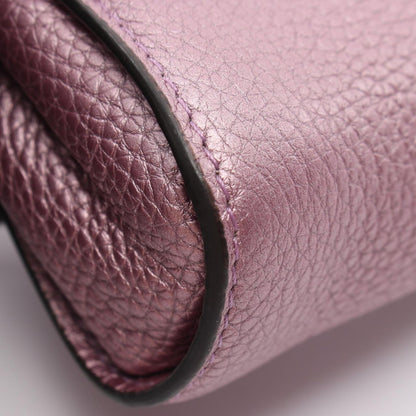 Fendi Handbag Peekaboo Nano Pink Purple Leather — view 6