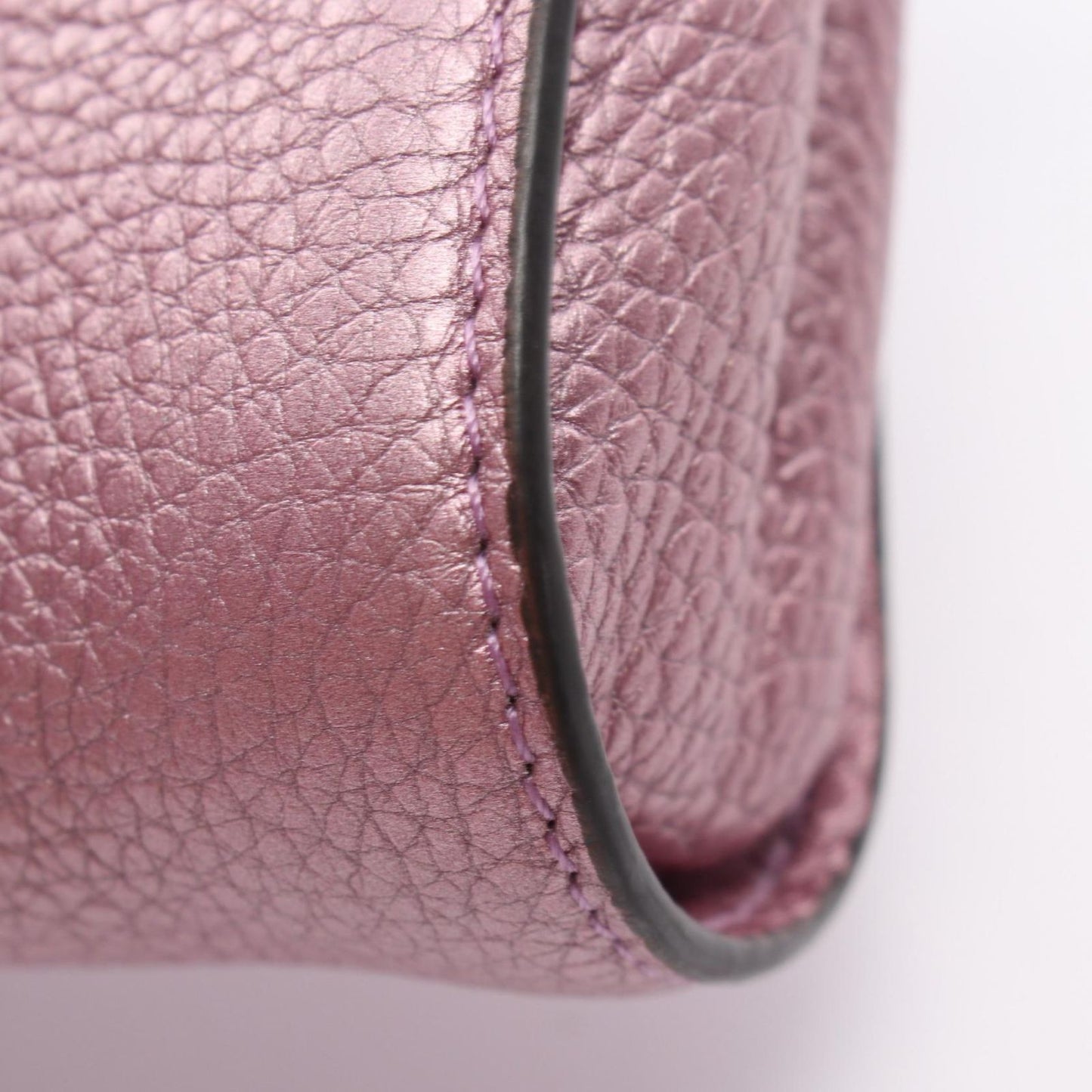 Fendi Handbag Peekaboo Nano Pink Purple Leather — view 8
