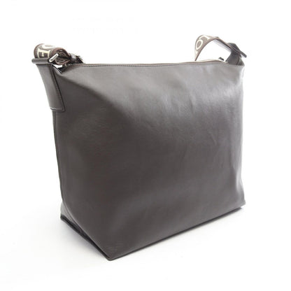 Loewe Shoulder Bag Cubby Regular Dark Brown Ivory Leather — view 2