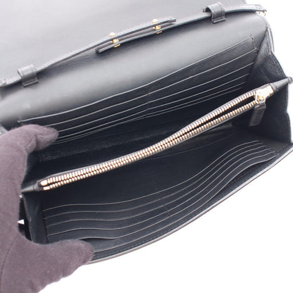 Saint Laurent Paris Shoulder Bag Classic Black Leather Chain Wallet — view 3