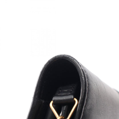 Saint Laurent Paris Shoulder Bag Classic Black Leather Chain Wallet — view 8