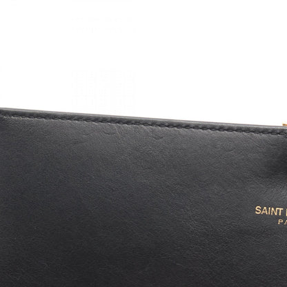 Saint Laurent Paris Shoulder Bag Classic Black Leather Chain Wallet — view 6