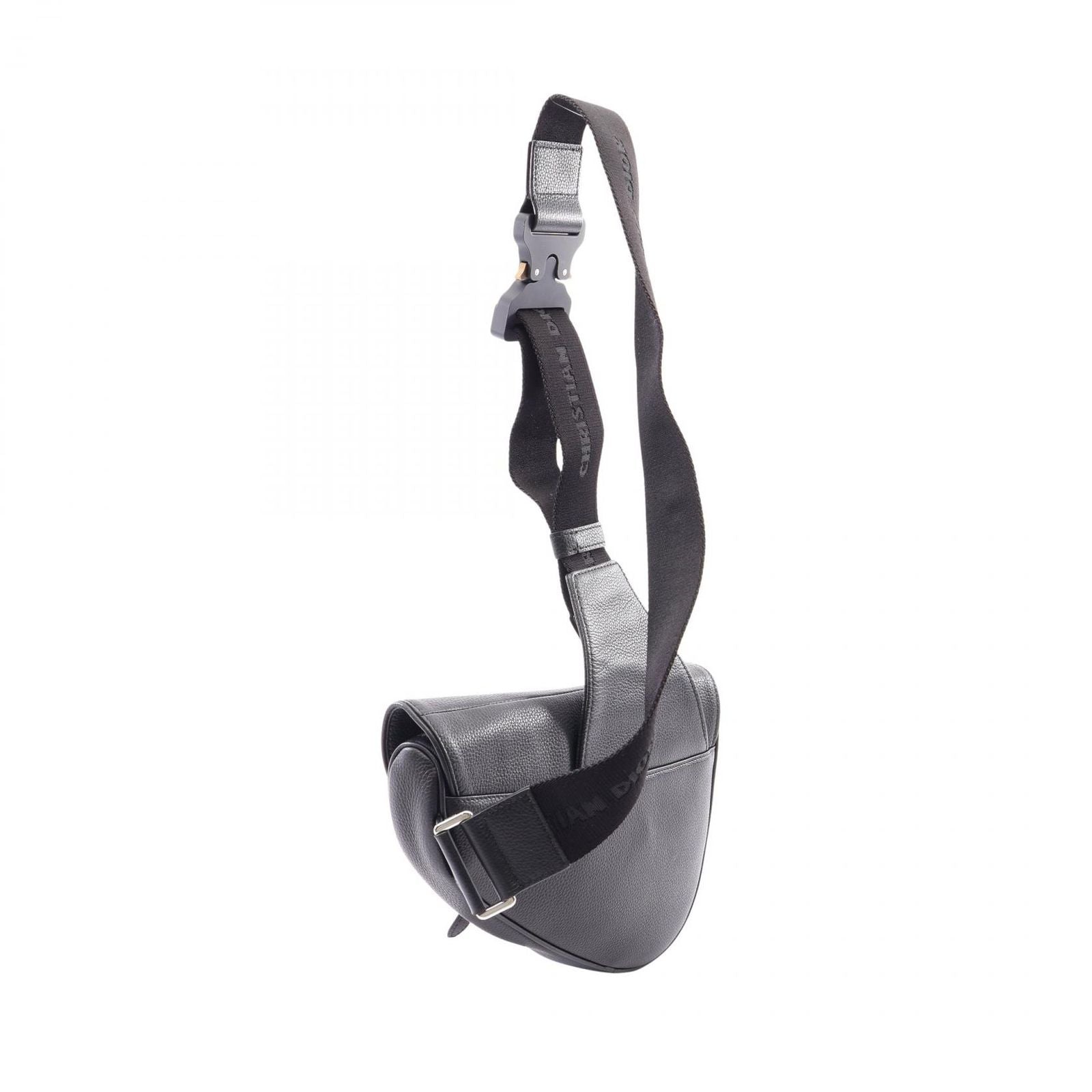 Dior Waist Bag Saddle Black Leather — view 2