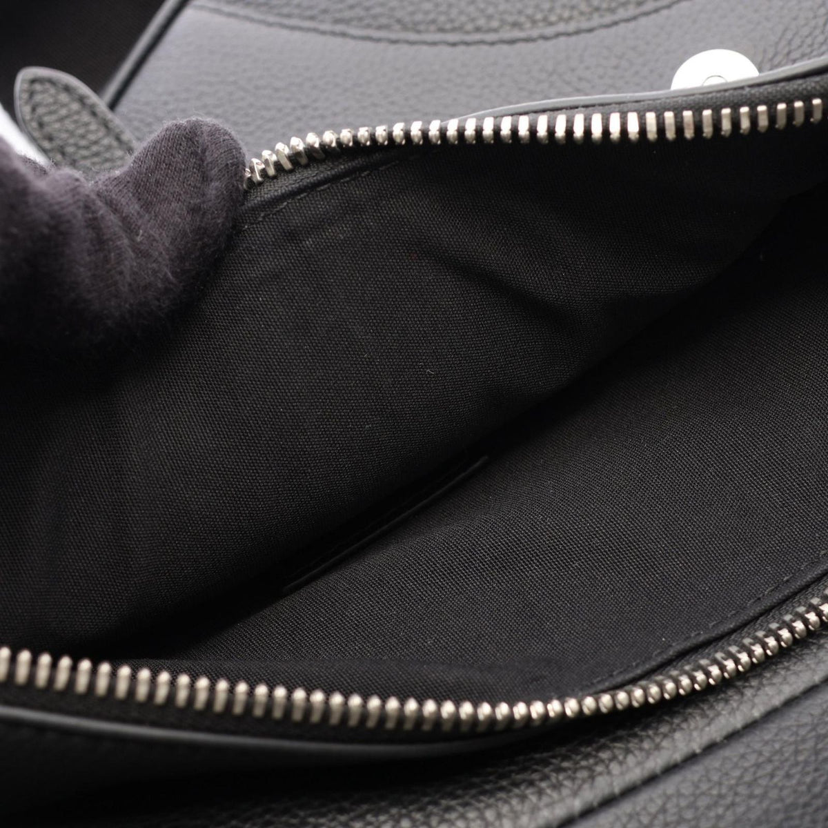 Dior Waist Bag Saddle Black Leather — view 7