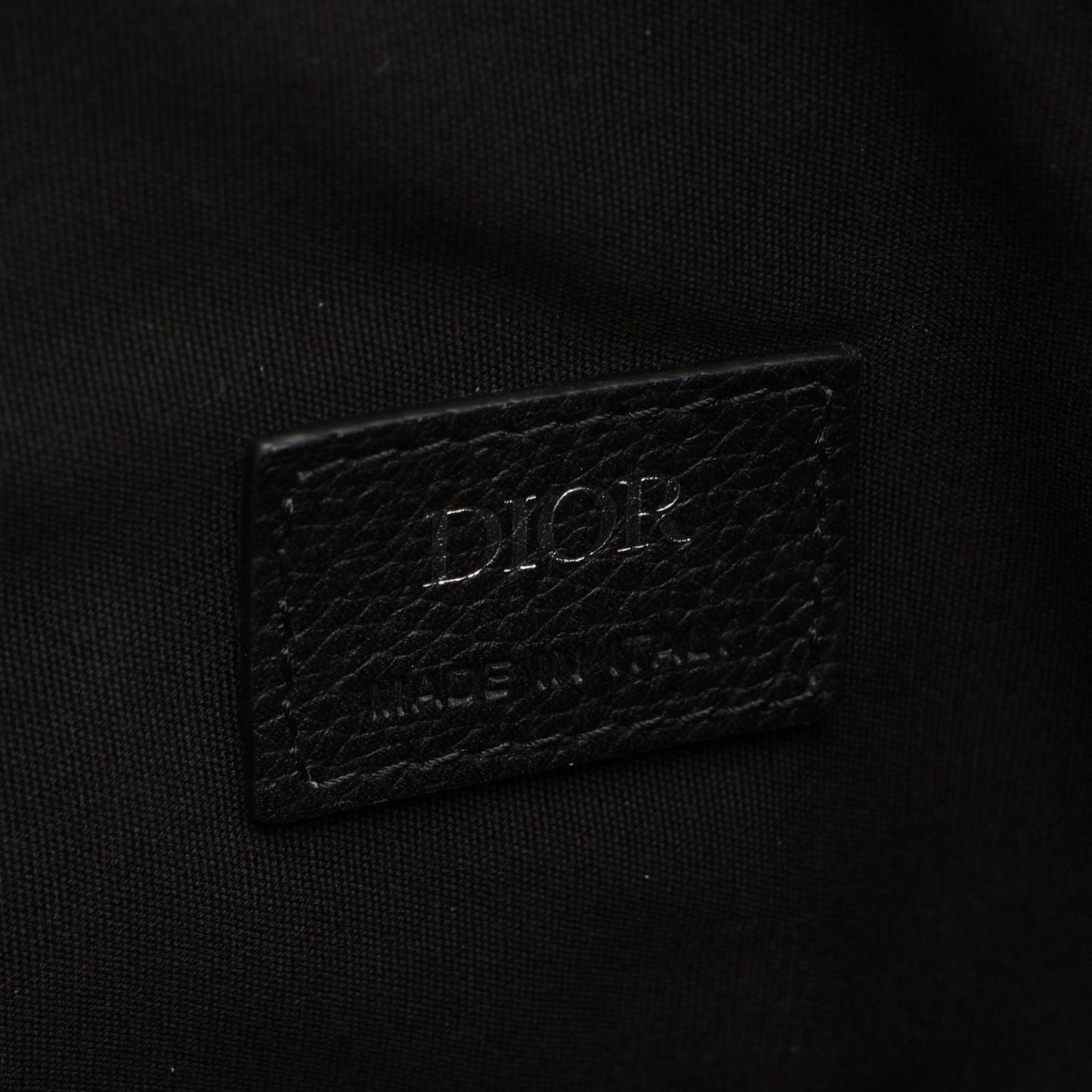 Dior Waist Bag Saddle Black Leather — view 4