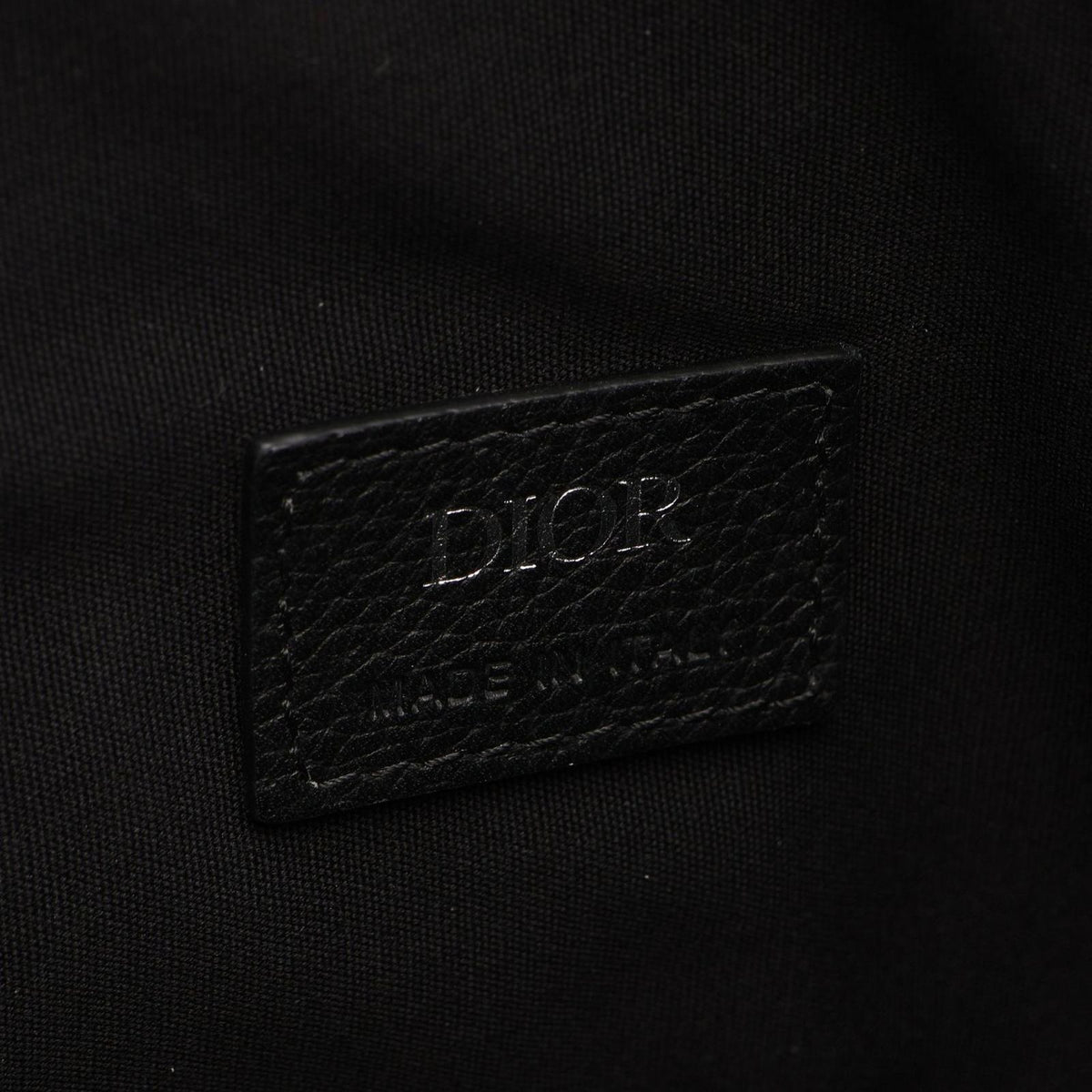 Dior Waist Bag Saddle Black Leather — view 4