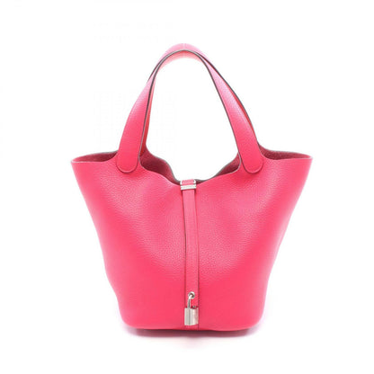 Hermes Handbag Picotin Lock MM Rose Mexico Rouge de Coeur Leather Eclat