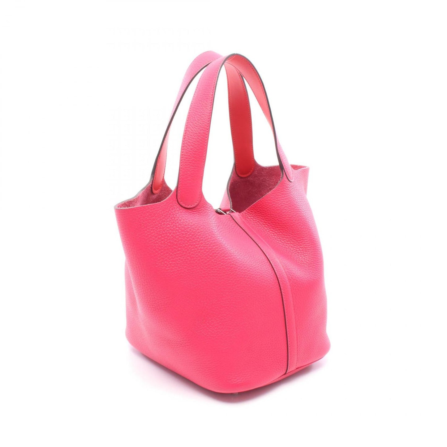 Hermes Handbag Picotin Lock MM Rose Mexico Rouge de Coeur Leather Eclat — view 2
