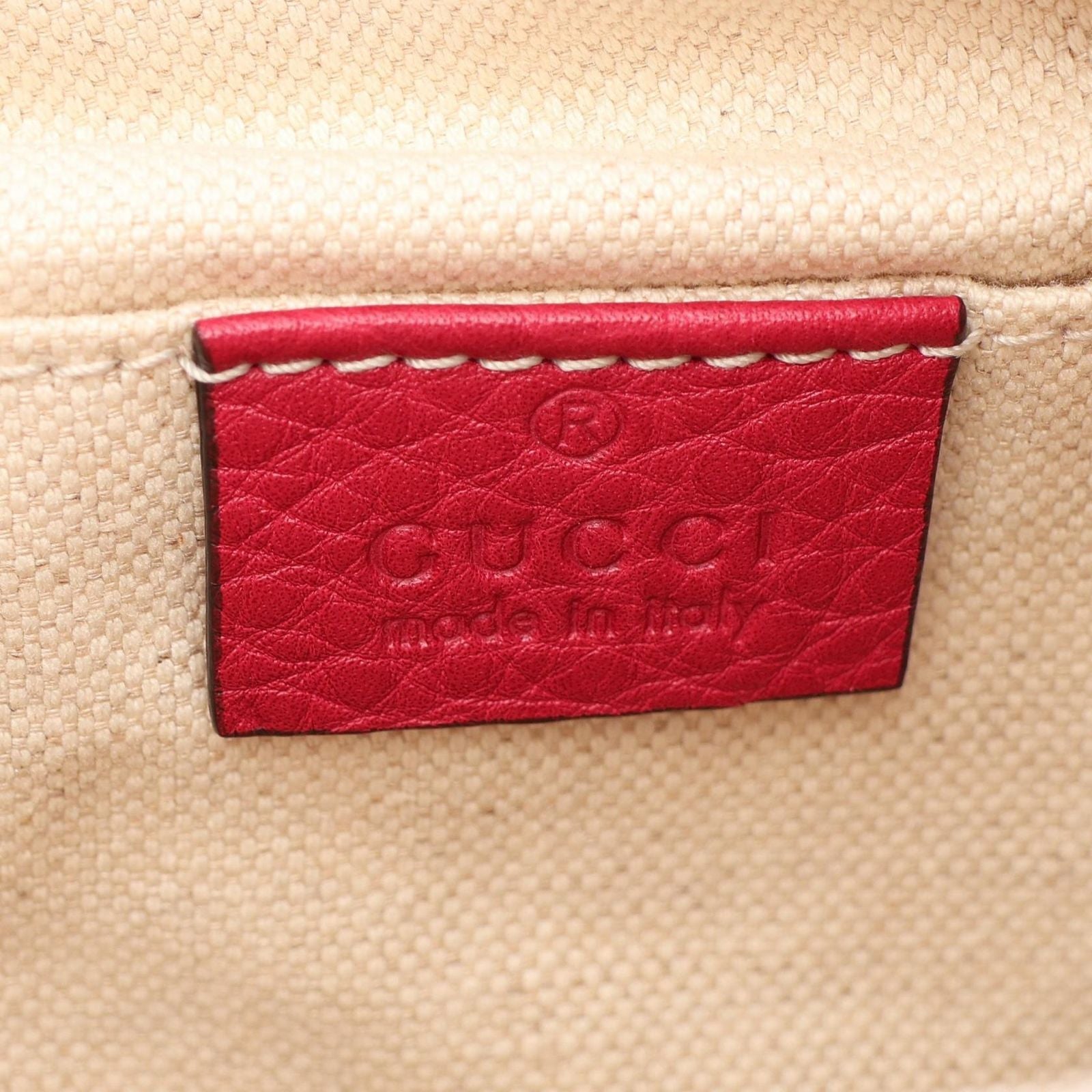 Gucci Backpack Bamboo Tassel Magenta Leather — view 4