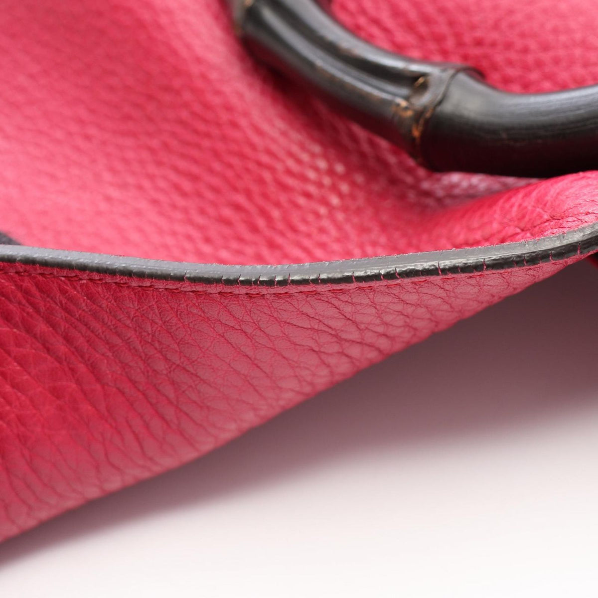 Gucci Backpack Bamboo Tassel Magenta Leather — view 5