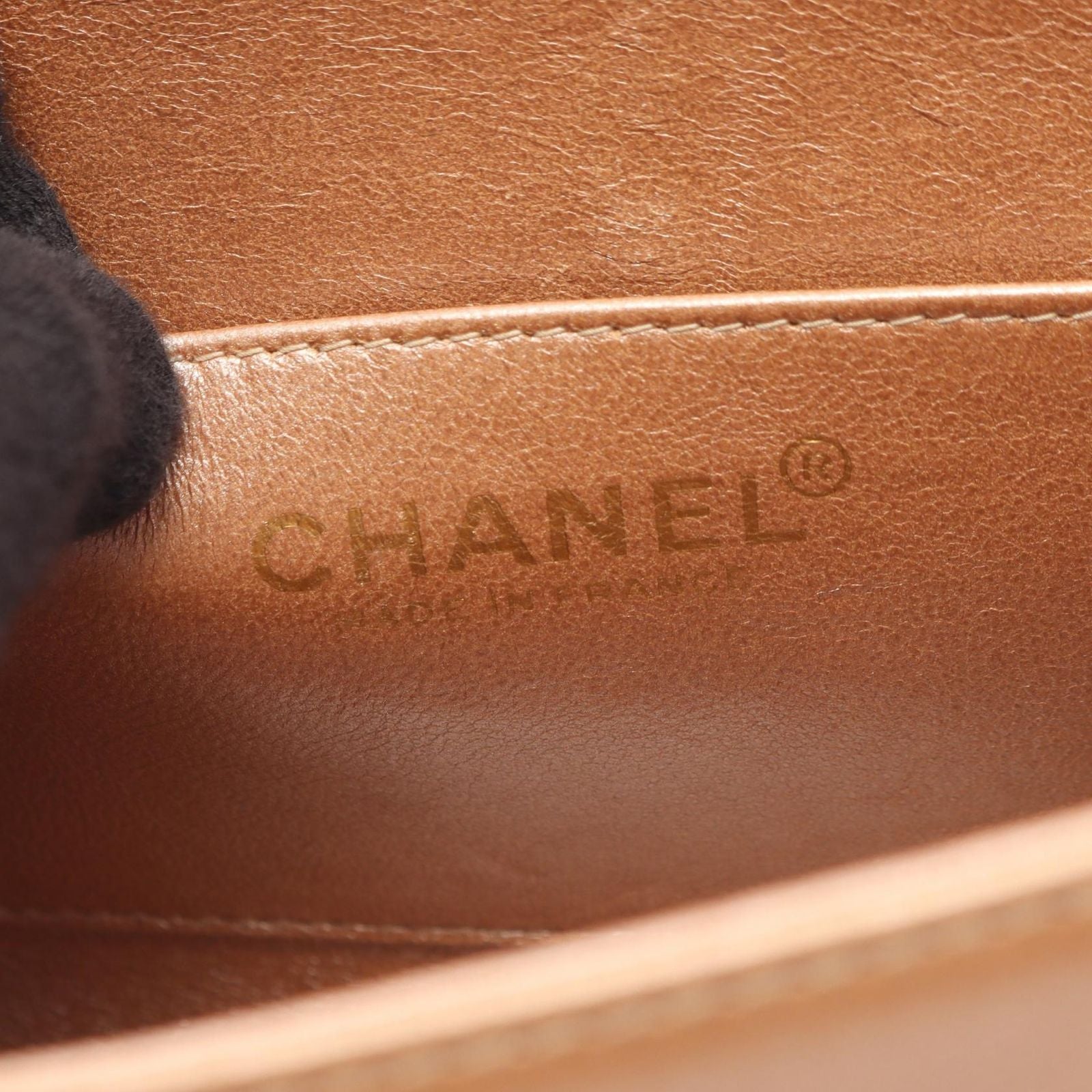 Chanel Shoulder Bag 2.55 Choco Bar Pink Gold Lambskin Small Flap Chain — view 4