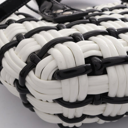 Balenciaga Handbag Bistro XXS Basket Bag 2-Way White Black Patent — view 6