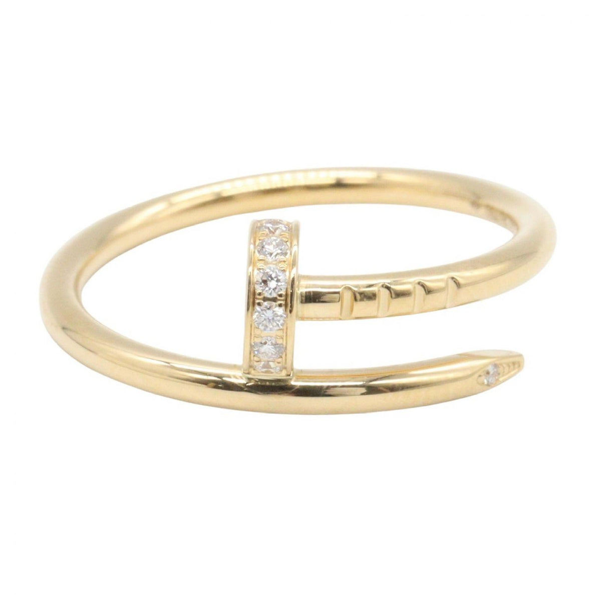 Cartier Ring Juste Un Clou Diamond Small 18k Pink Gold — view 2