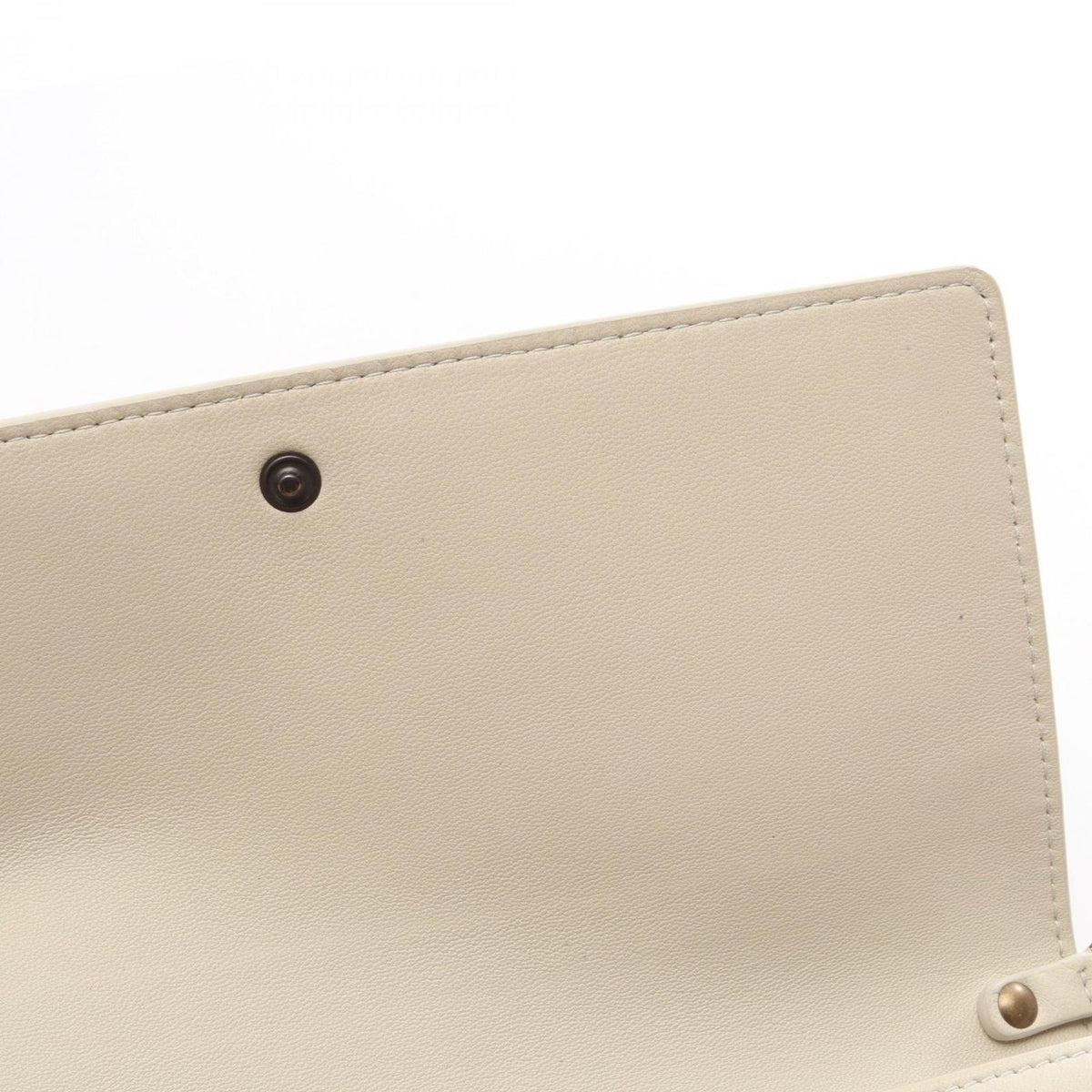 Bottega Veneta Shoulder Bag Intrecciato Off White Leather Chain Wallet — view 5