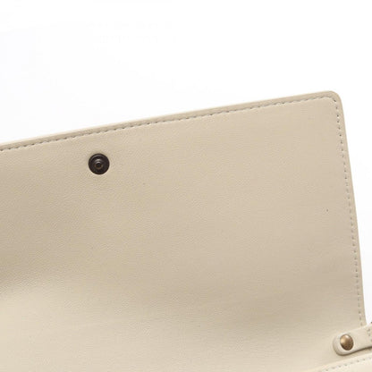 Bottega Veneta Shoulder Bag Intrecciato Off White Leather Chain Wallet — view 5