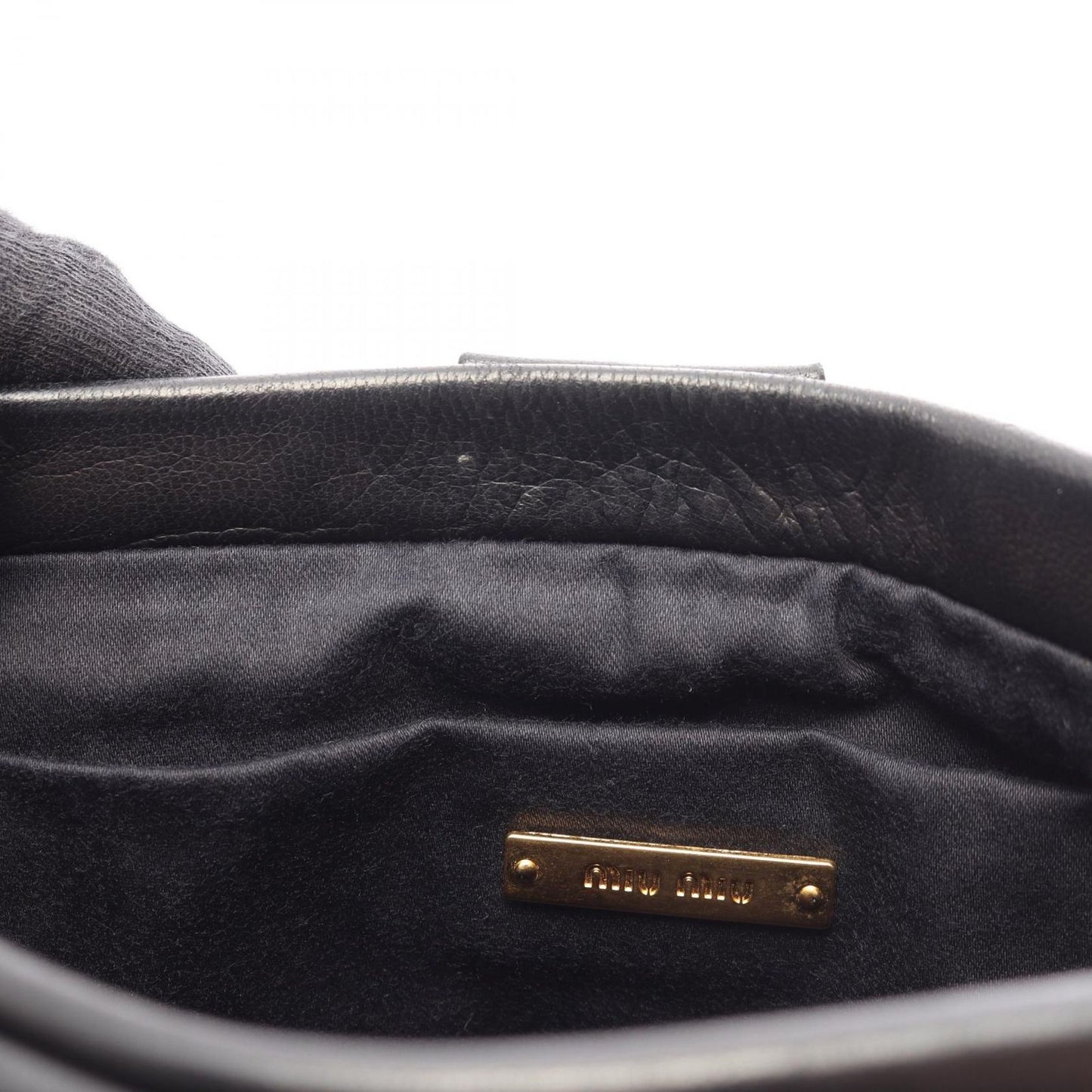 Miu Miu Clutch Matelasse Black Leather — view 5