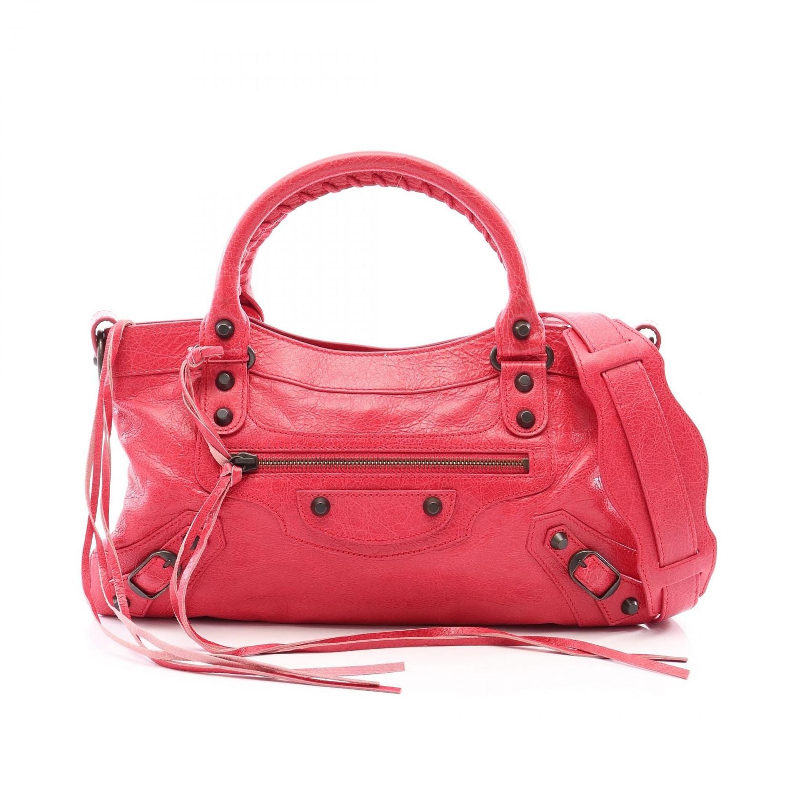 Balenciaga Handbag the First 2-Way Pink Leather