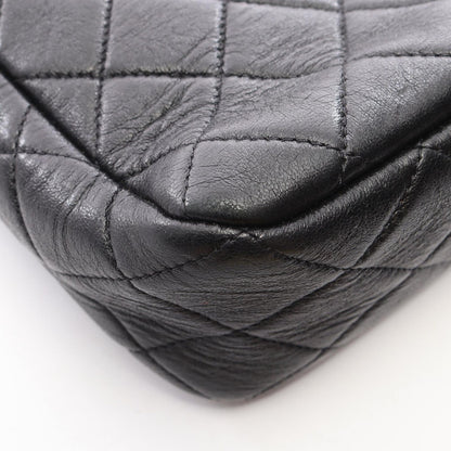 Chanel Shoulder Bag Quilted Small Hobo Black Lambskin Chain — view 8