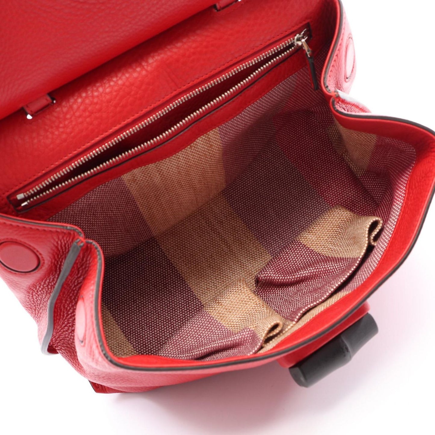 Gucci Handbag Bamboo Daily 2-Way Red Leather Small — view 3