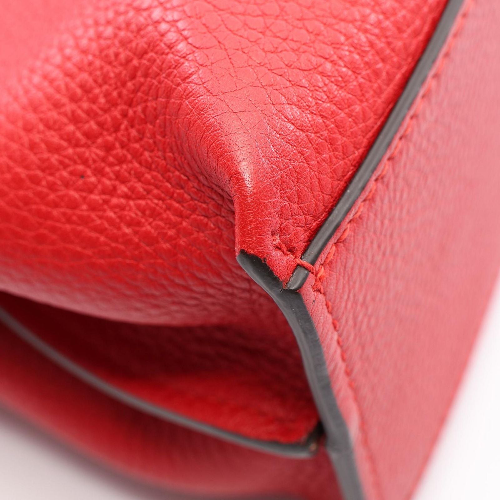 Gucci Handbag Bamboo Daily 2-Way Red Leather Small — view 6