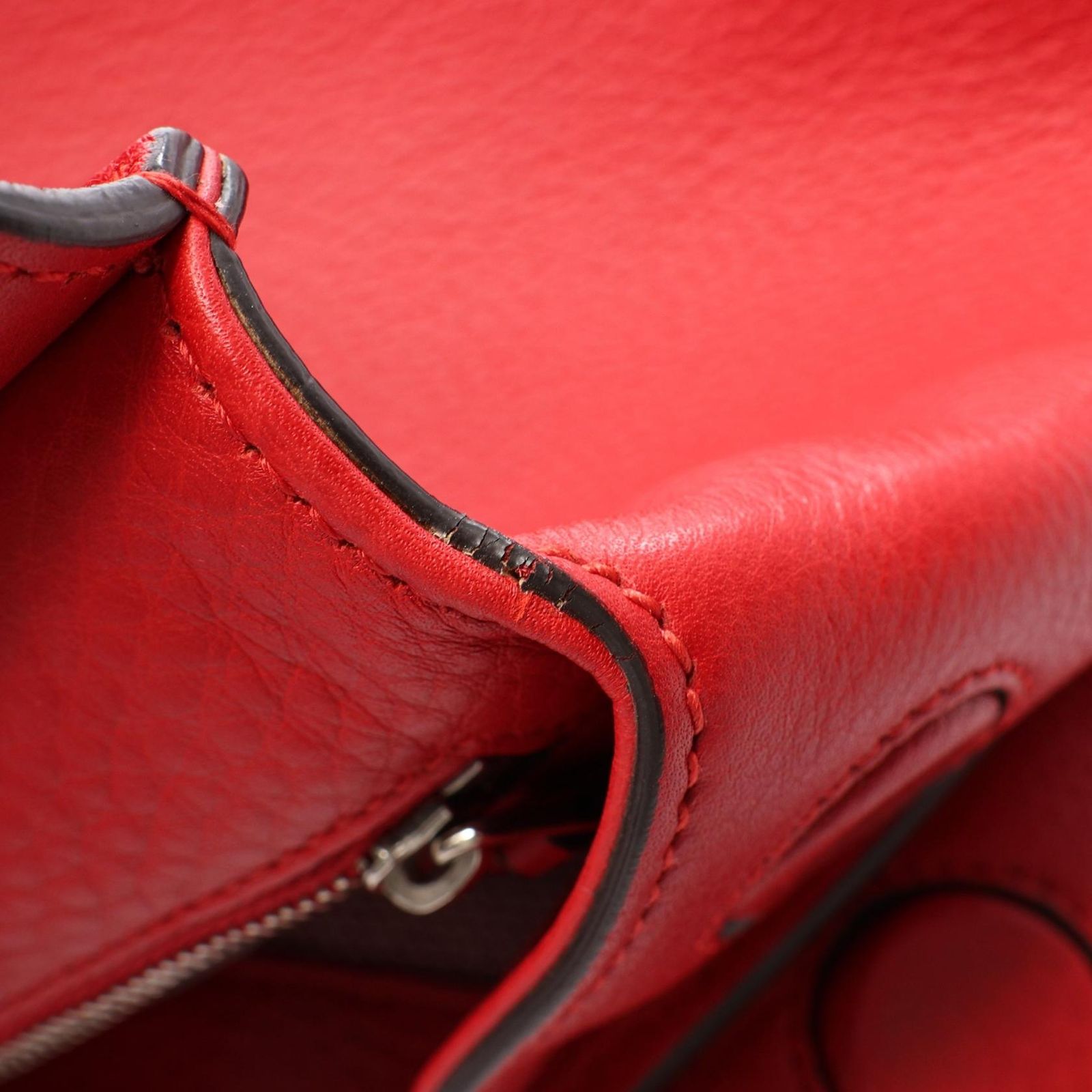 Gucci Handbag Bamboo Daily 2-Way Red Leather Small — view 8