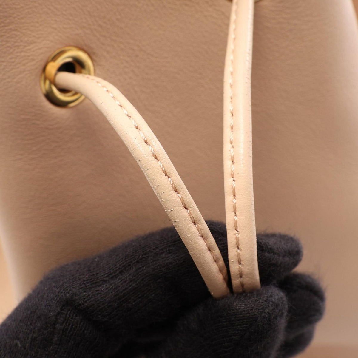 Fendi Shoulder Bag Montresor Beige Leather — view 7
