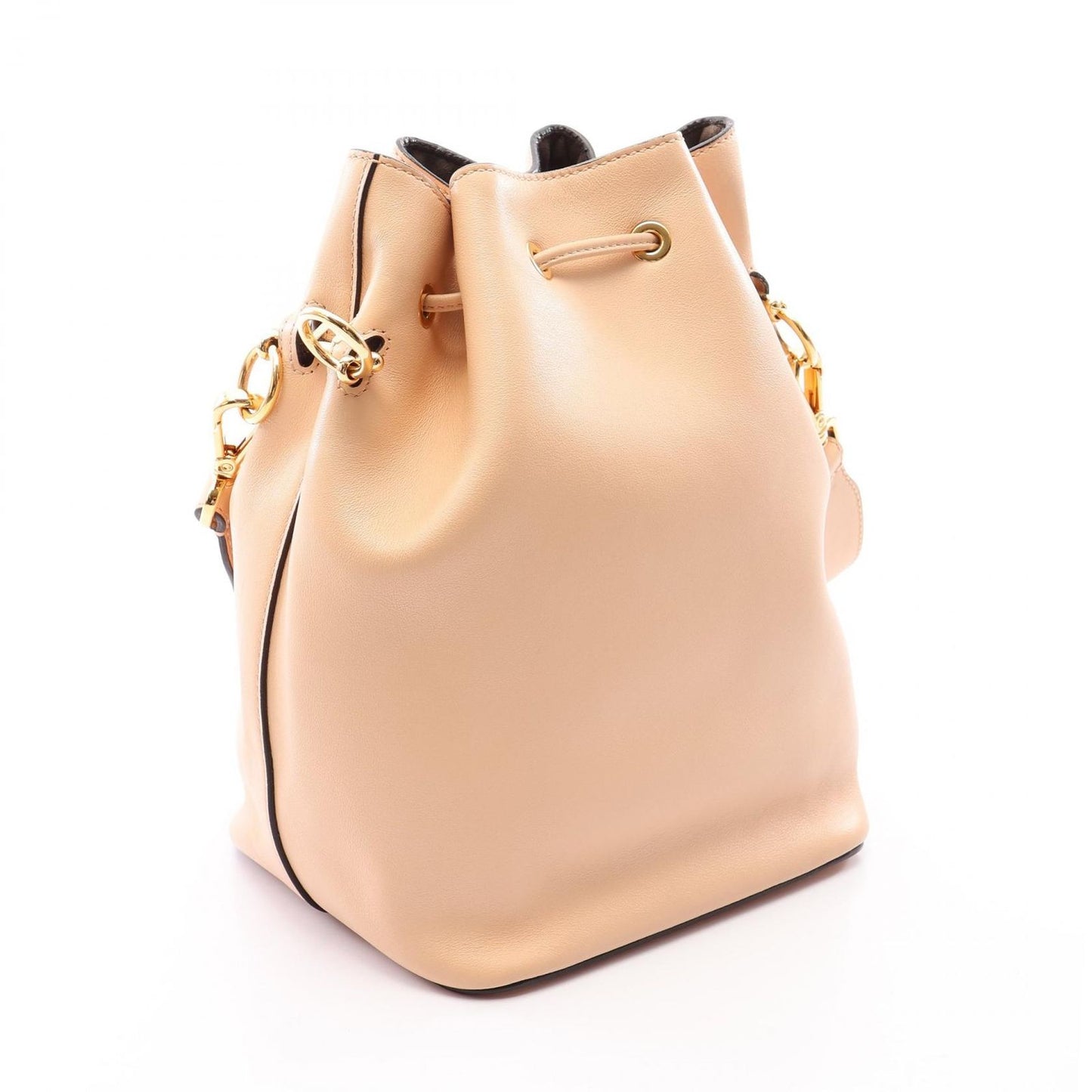 Fendi Shoulder Bag Montresor Beige Leather — view 2