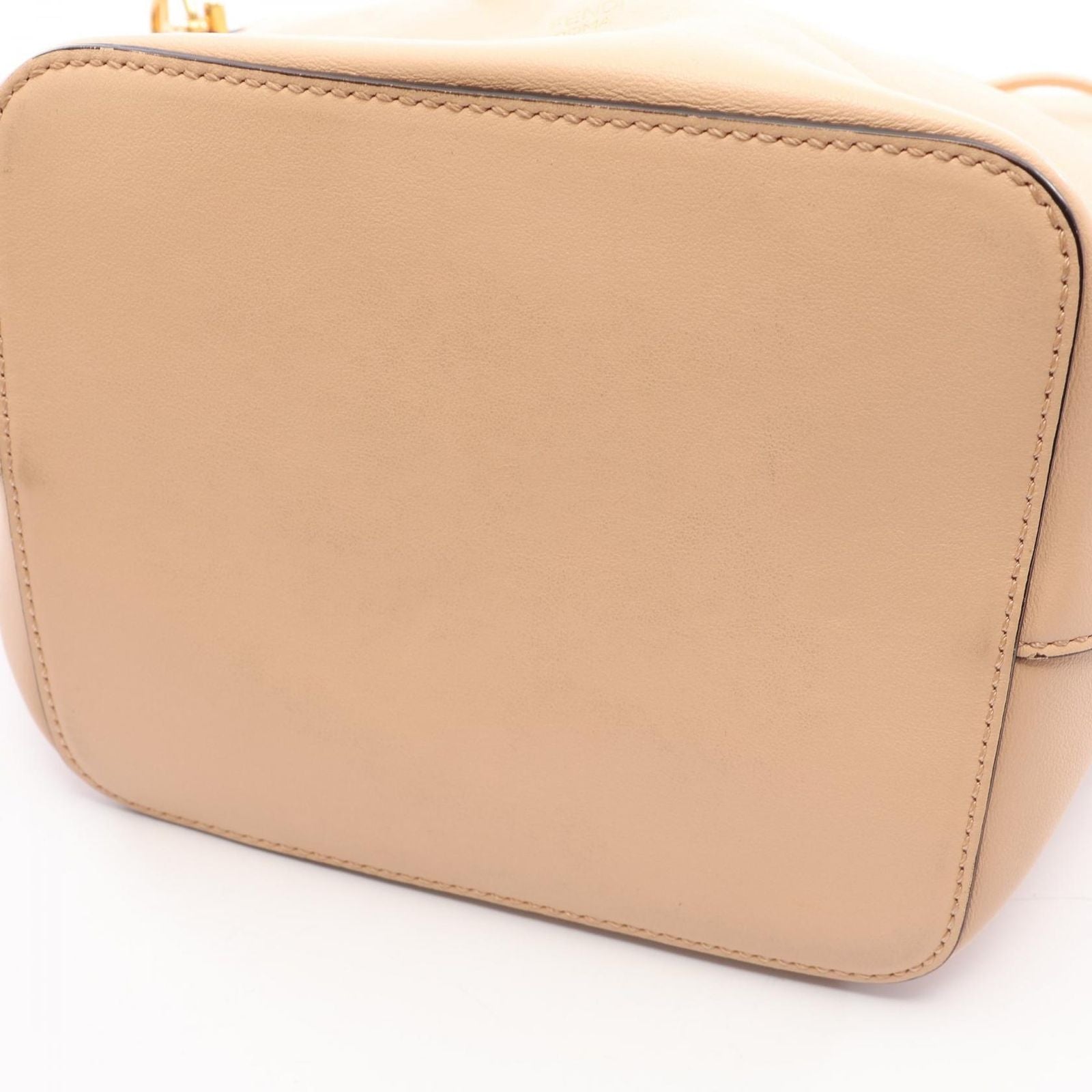 Fendi Shoulder Bag Montresor Beige Leather — view 6
