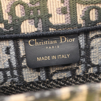Dior Tote Book Small Oblique Navy Beige Canvas — view 4