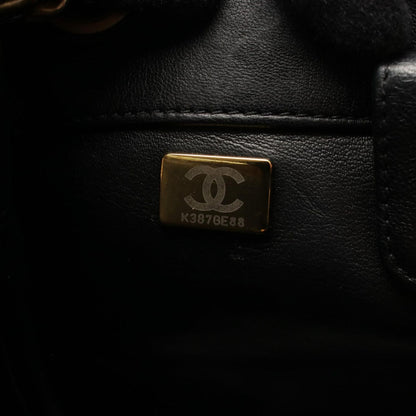 Chanel Shoulder Bag Quilted Small Black Ladiesskin — view 5