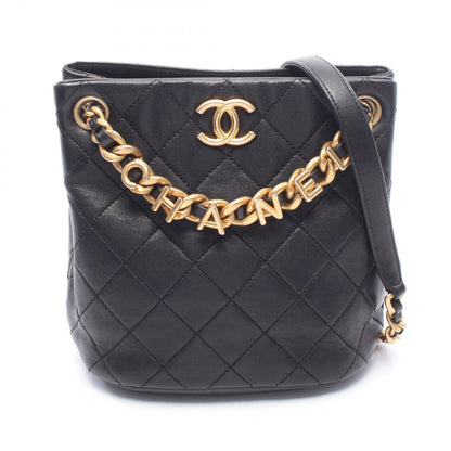 Chanel Shoulder Bag Quilted Small Black Ladiesskin