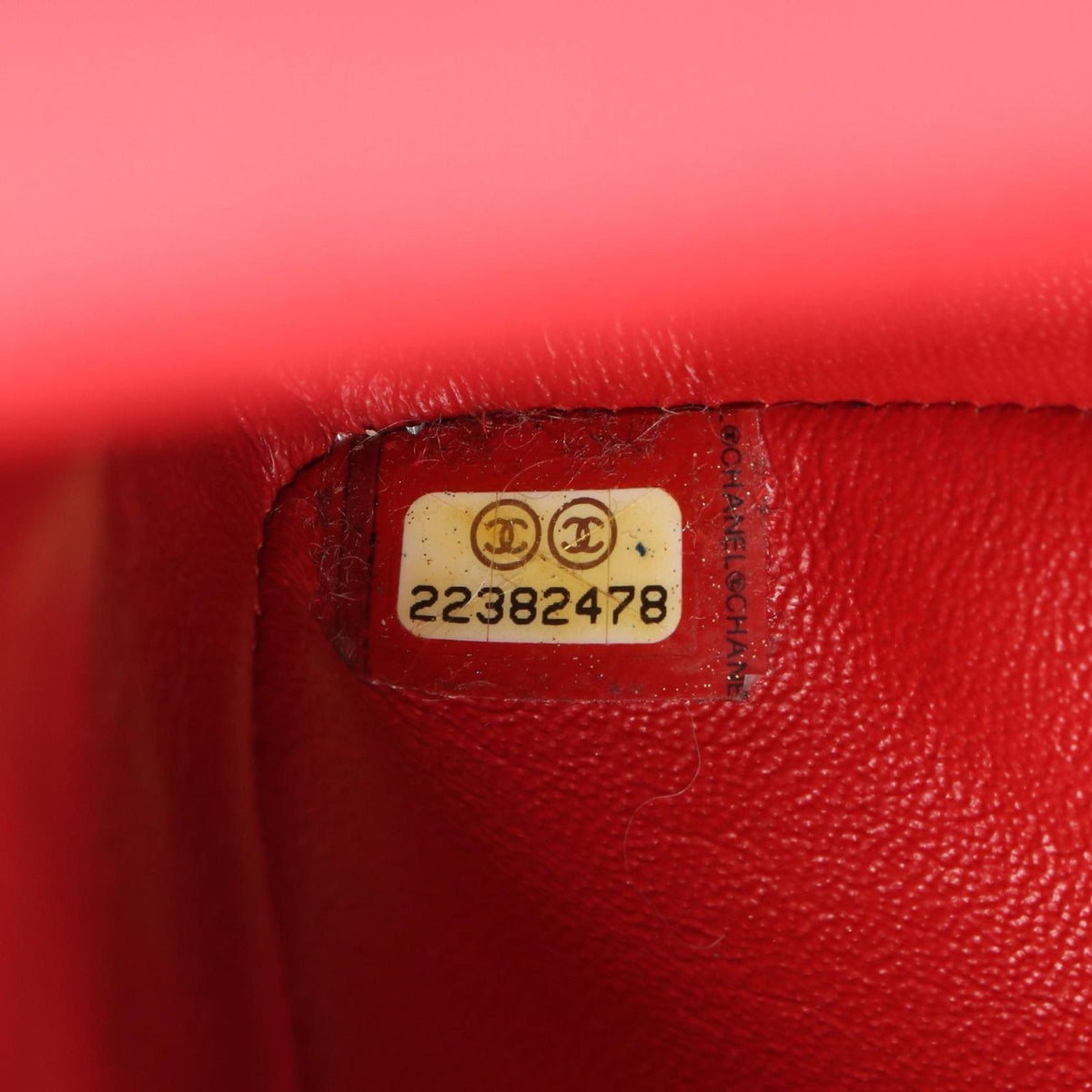 Chanel Shoulder Bag 2.55 Quilted Mademoiselle Chain Red Silver Suede Leather — view 5