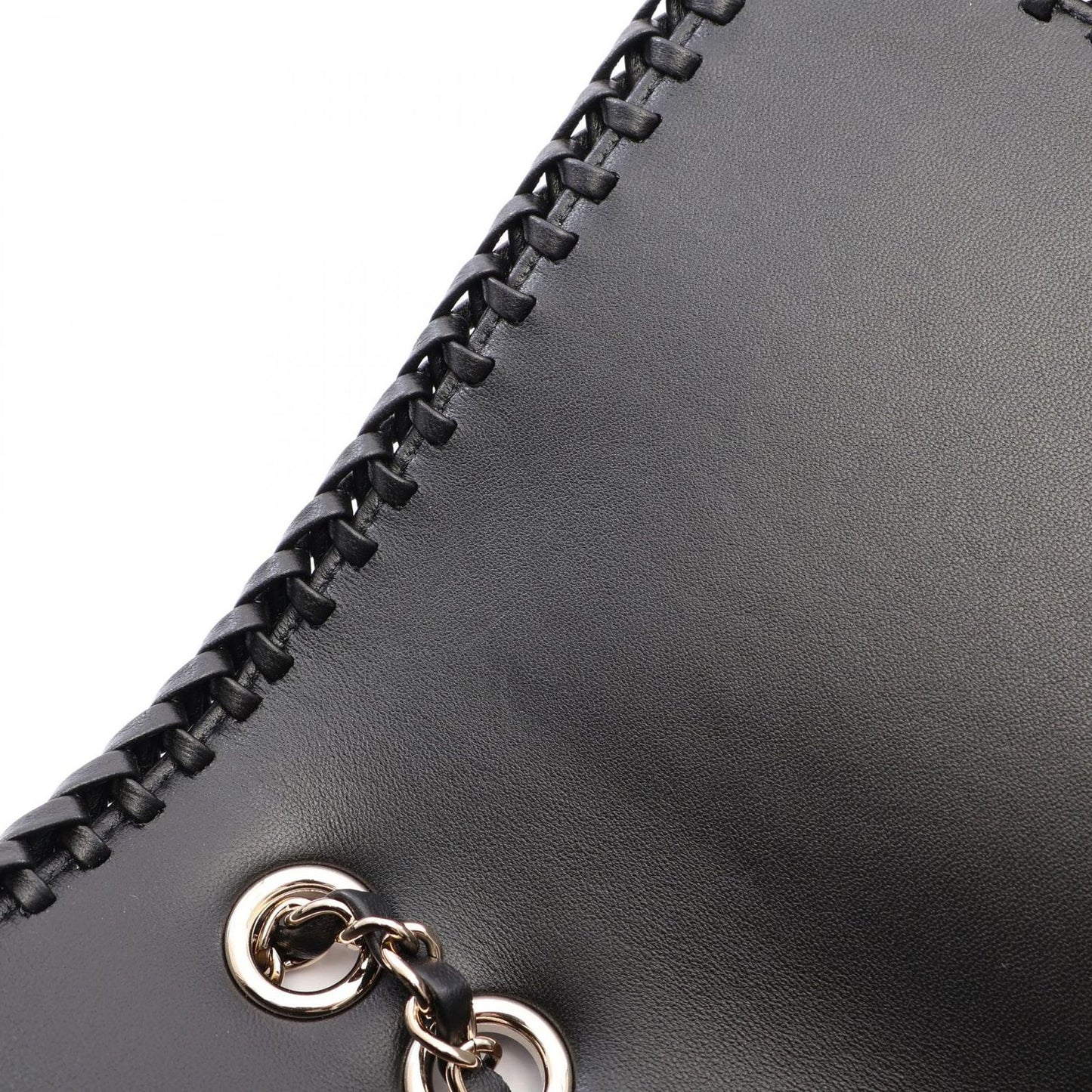 Chanel Shoulder Bag Quilted Full Flap Black Lambskin Chain — view 6