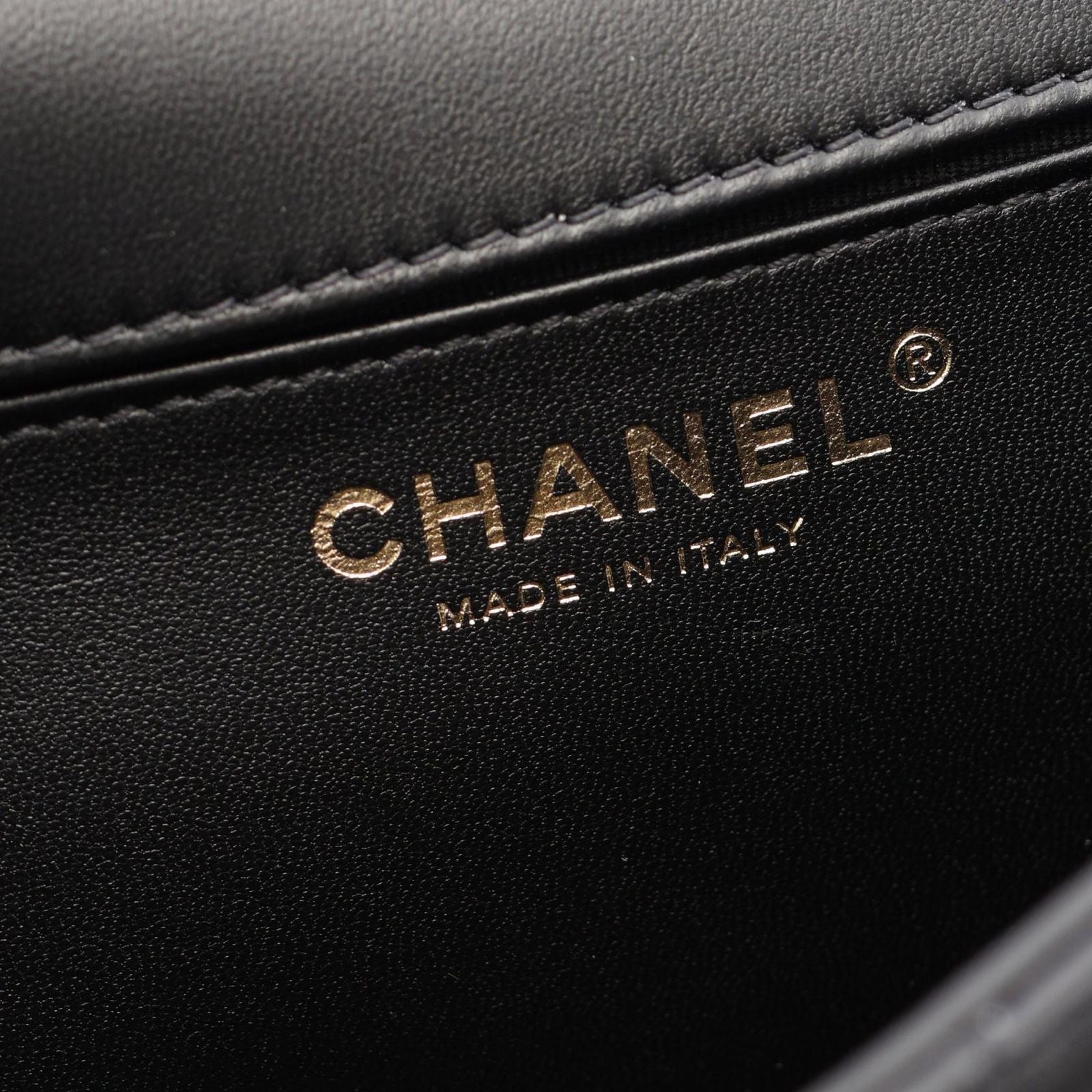 Chanel Shoulder Bag Quilted Full Flap Black Lambskin Chain — view 4