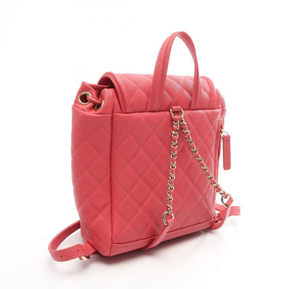 Chanel Backpack CC Filigree Quilted Pink Caviar Leather CC Chain — view 2