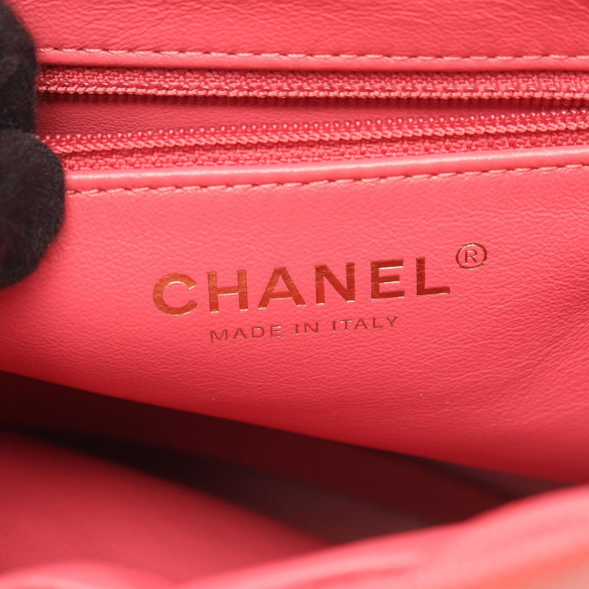 Chanel Backpack CC Filigree Quilted Pink Caviar Leather CC Chain — view 4