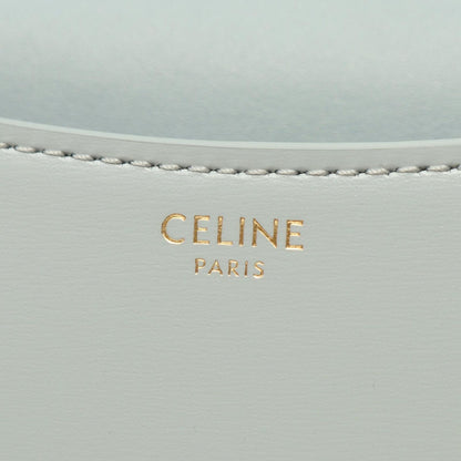 Celine Handbag Teenage Laura 2-Way Light Blue Leather Triomphe — view 4