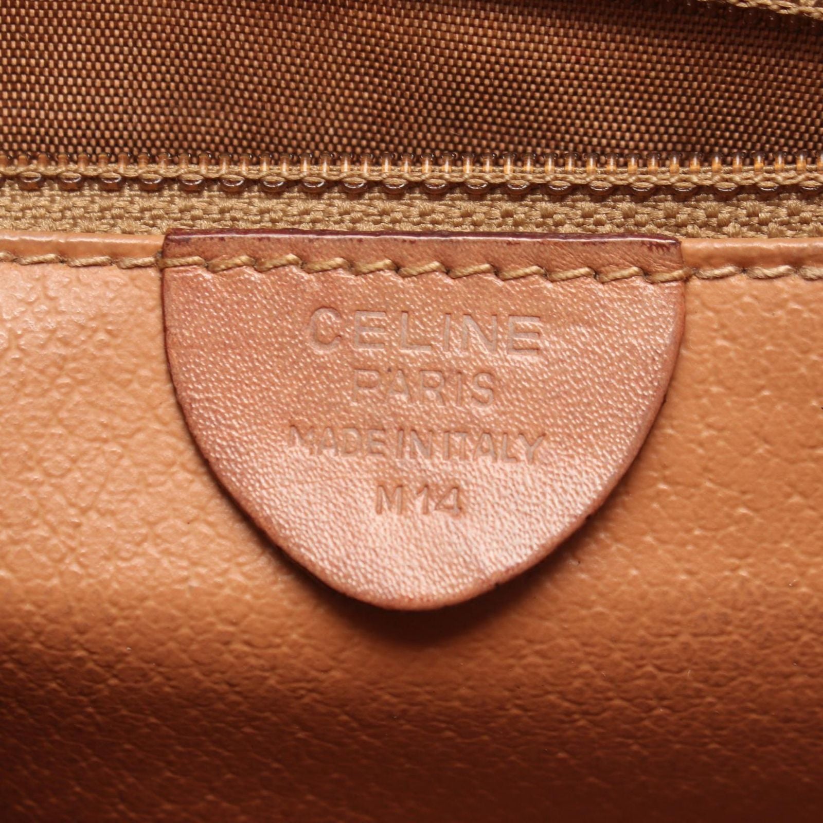 Celine Shoulder Bag Macadam Brown Leather — view 4