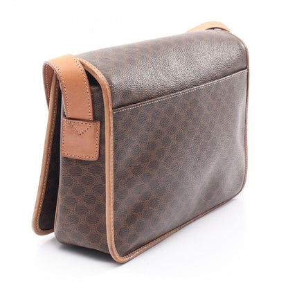 Celine Shoulder Bag Macadam Brown Leather — view 2