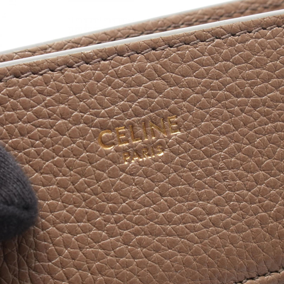 Celine Handbag Cabas de France Medium Beige Leather — view 4