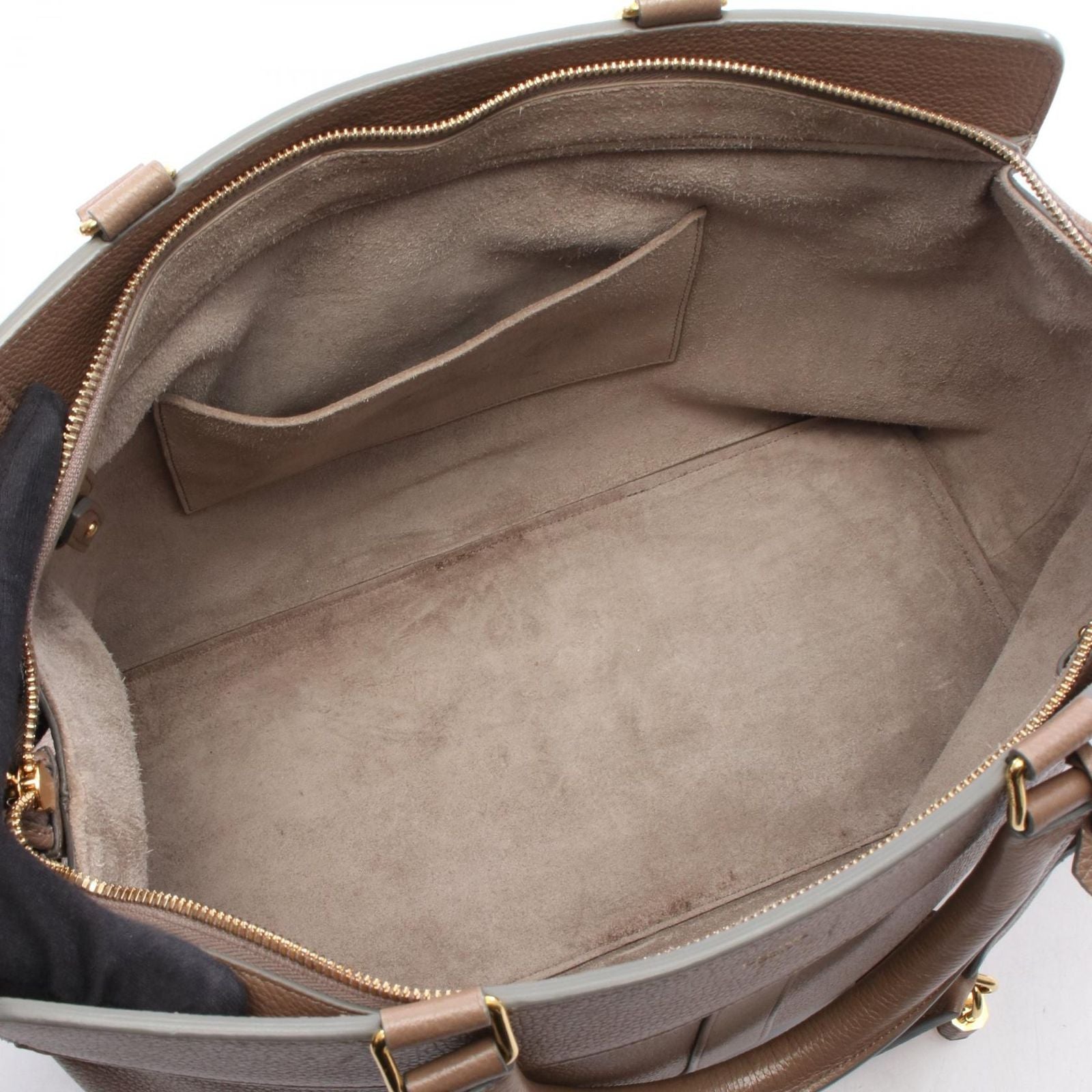 Celine Handbag Cabas de France Medium Beige Leather — view 3